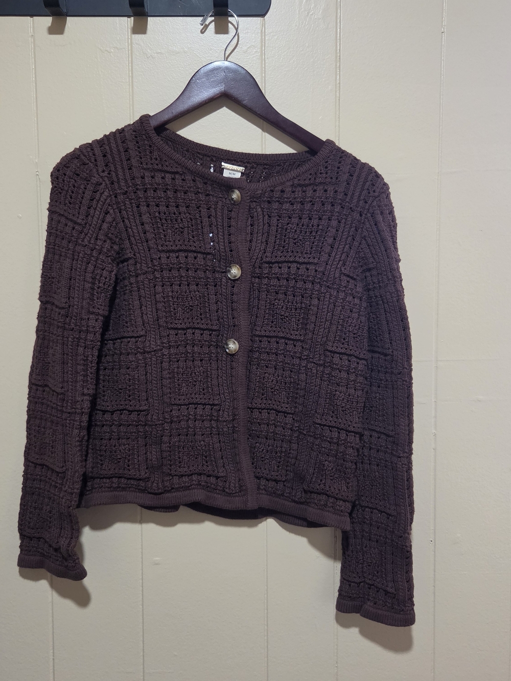 Magaschoni Knit Button-Front Cardigan